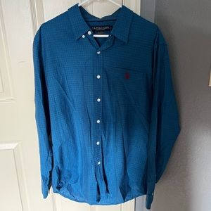 Us polo button down-button up-Aquamarine-used-XL